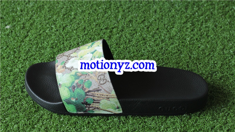 GC Slide Green Flower Pattern